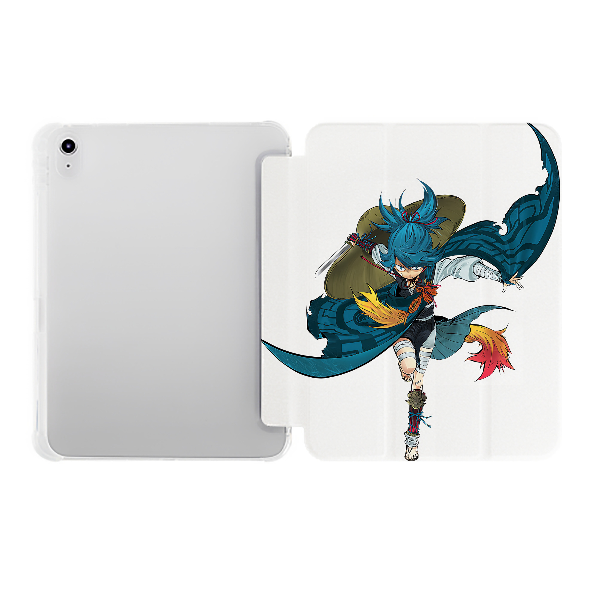 （画像用） 刀剣乱舞 Touken Ranbu IPad ケース ペン収納付き 三つ折りスタンド PUレザー×シリコン 対応機種9.5/10.5/10.9インチ
